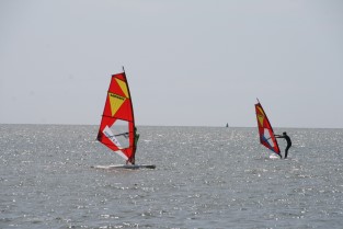 Windsurfing am Sdstrand von Wyk - Friesische Karibik